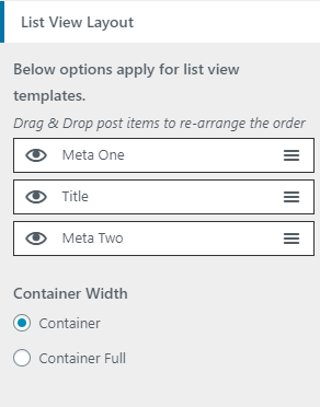List View Blog